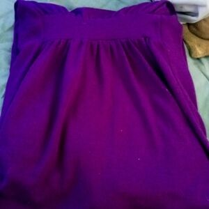 Purple open front sweater